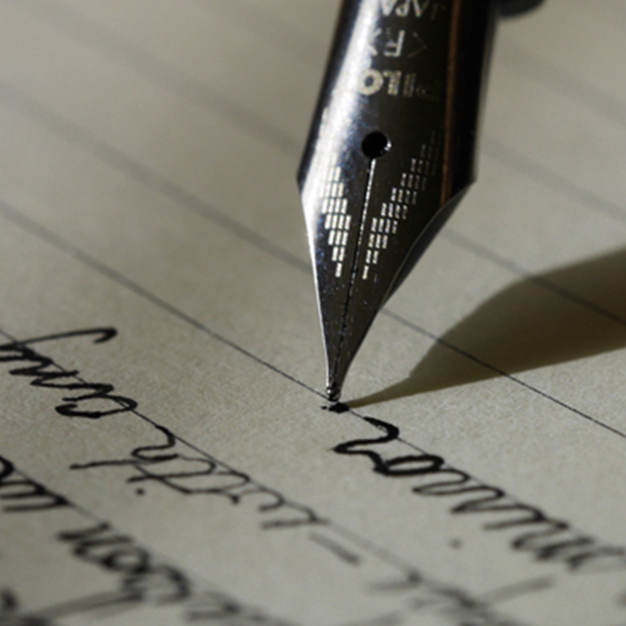 Pen writing on page