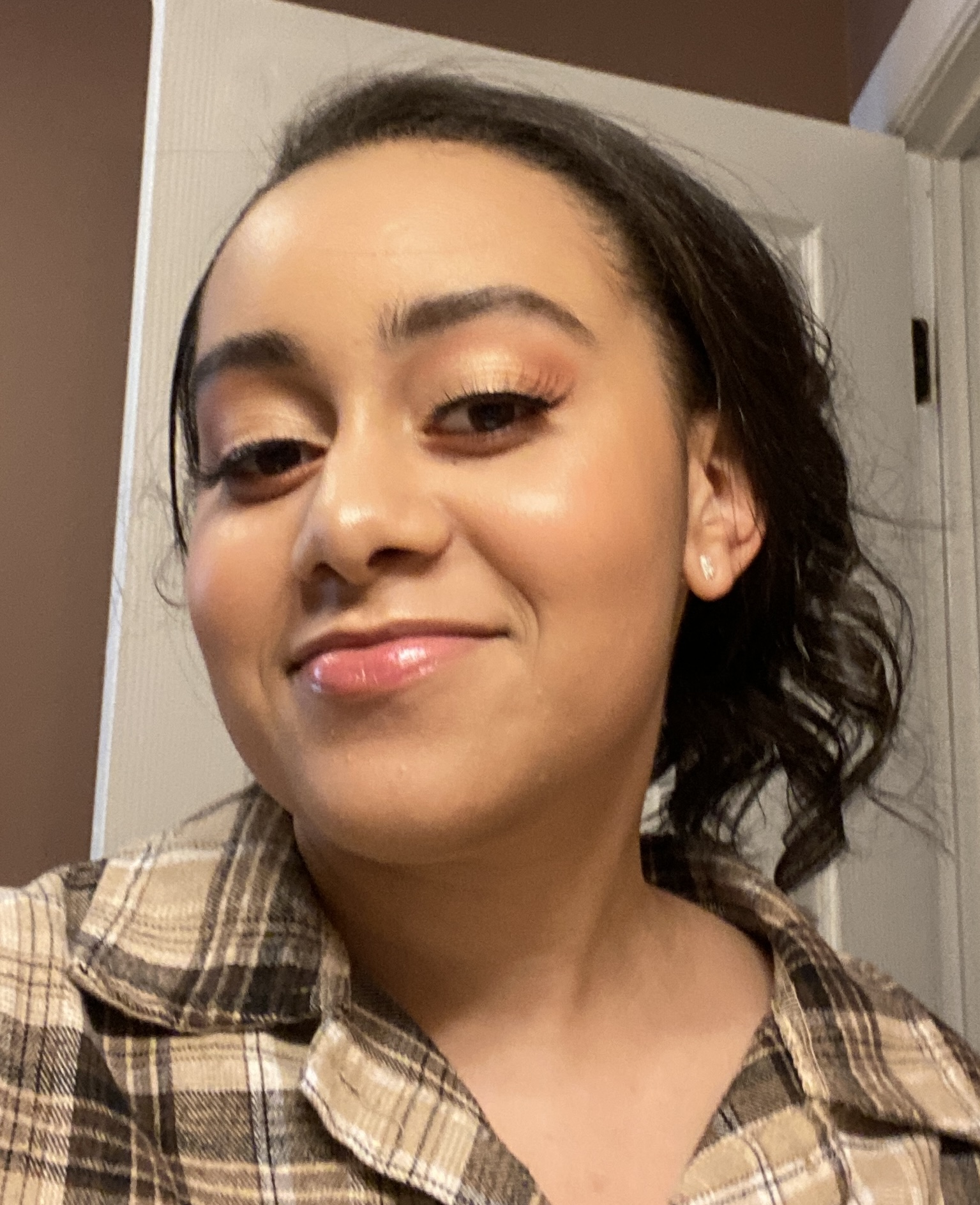 a picture of my shiny face