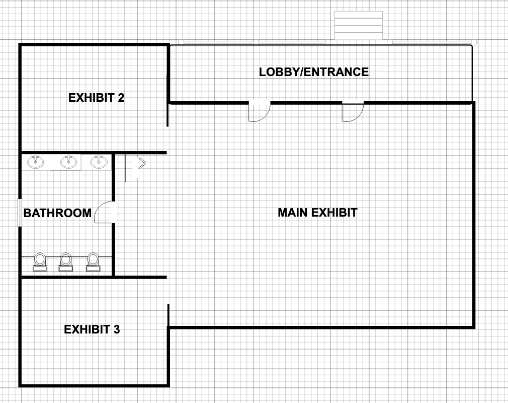 floor plan of the museum