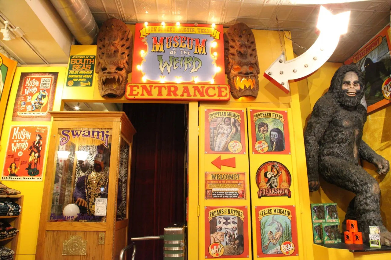 entrance to museum of strange stuff