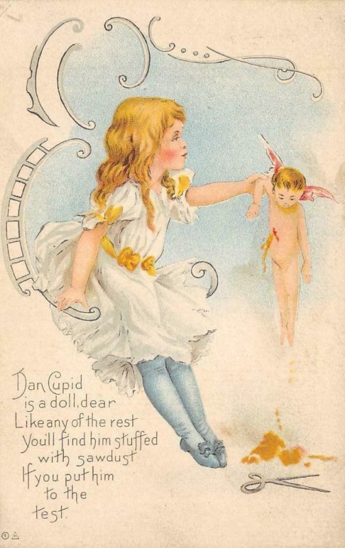 cupid doll postcard