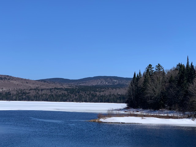 Lake before the eclipse of April 2024