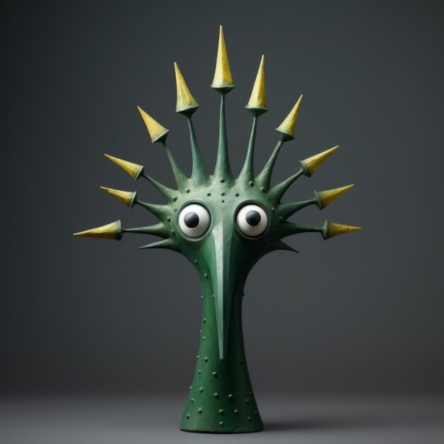 sculpture of a spikey thing