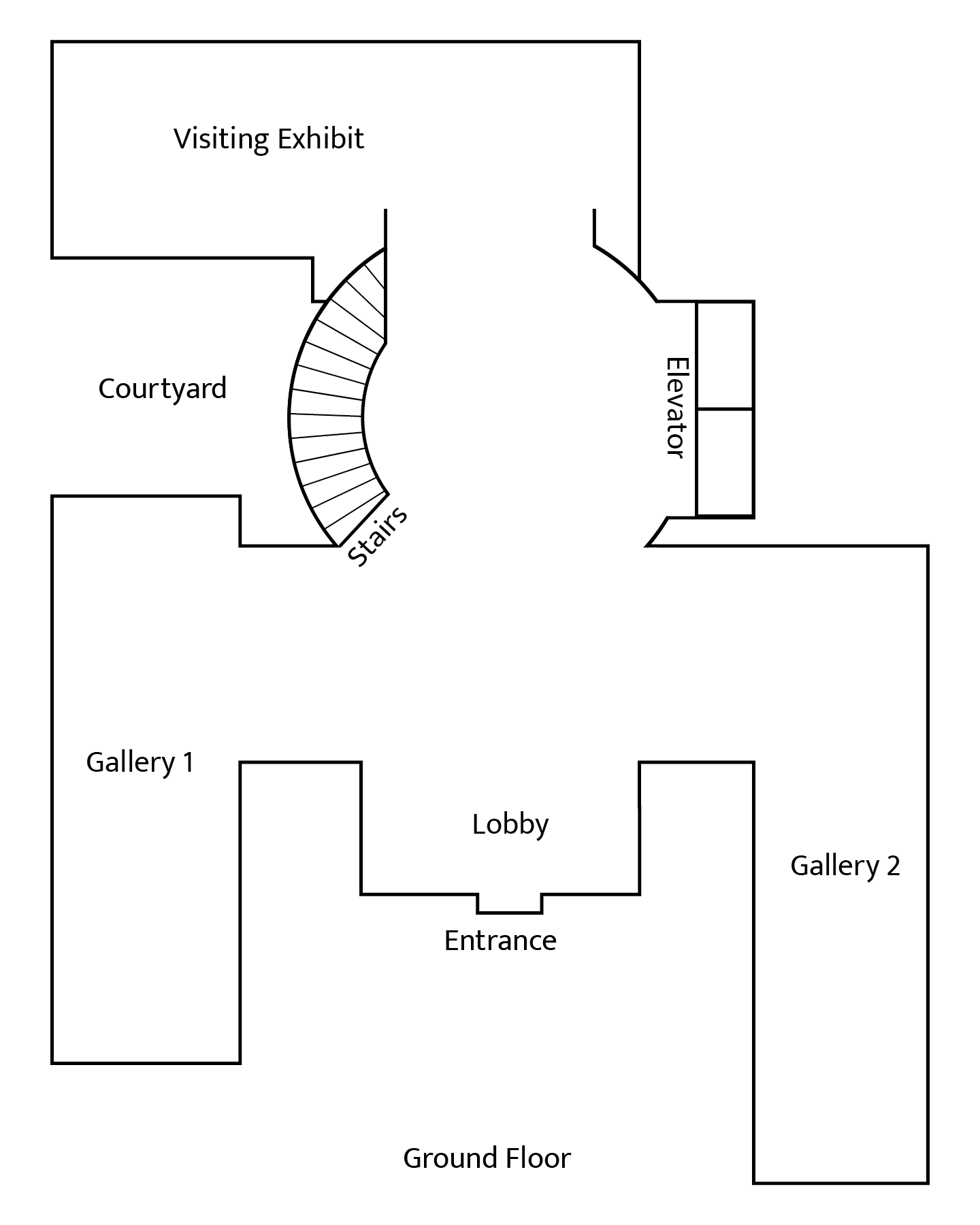 underground floor plan of The Magnus Institute Museum