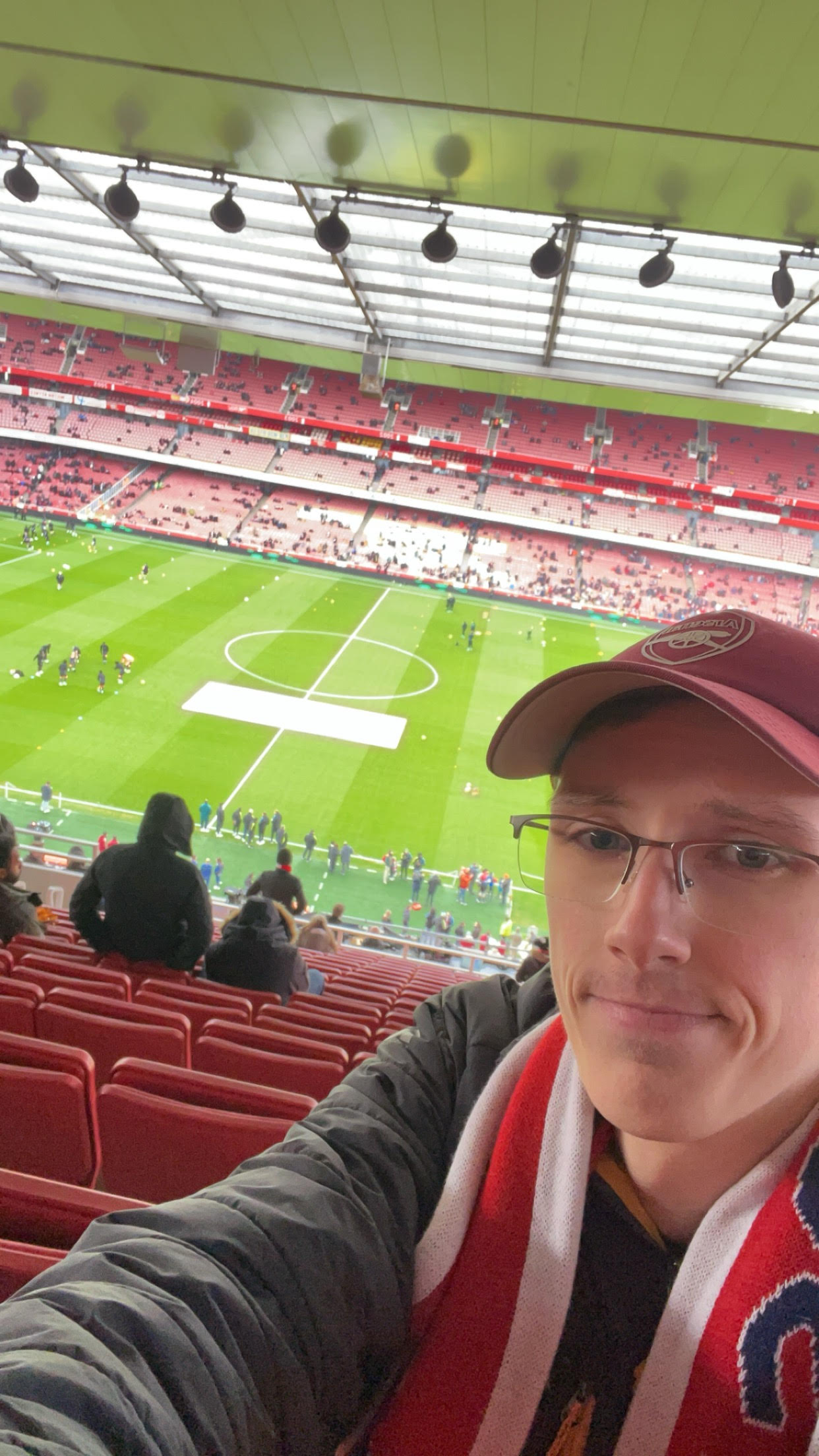 Me at my first Arsenal game