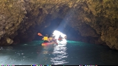Kayaking in cave