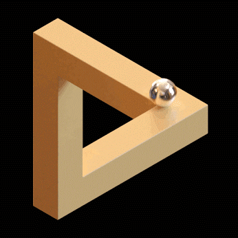optical illusion ball