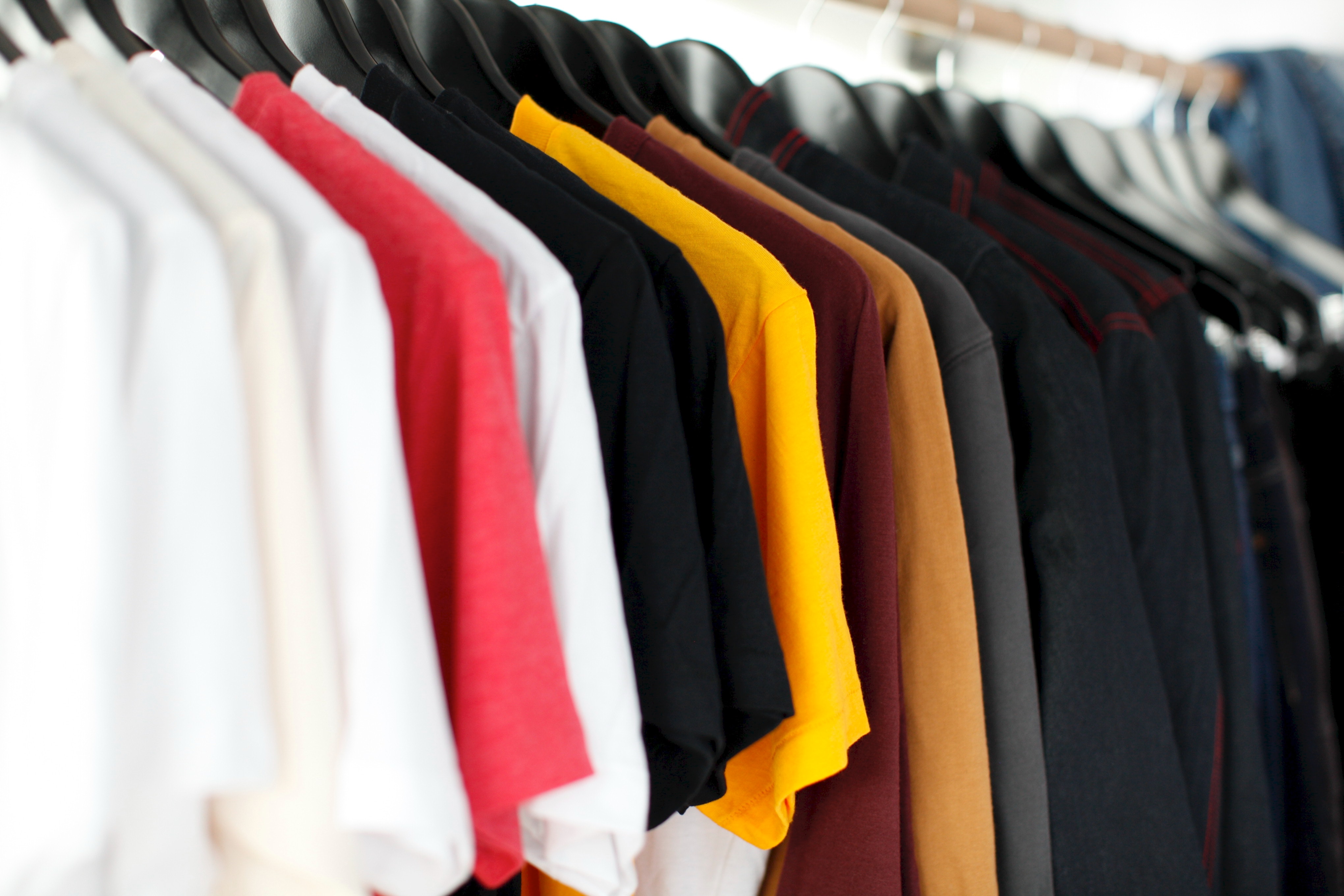 shirts in a row