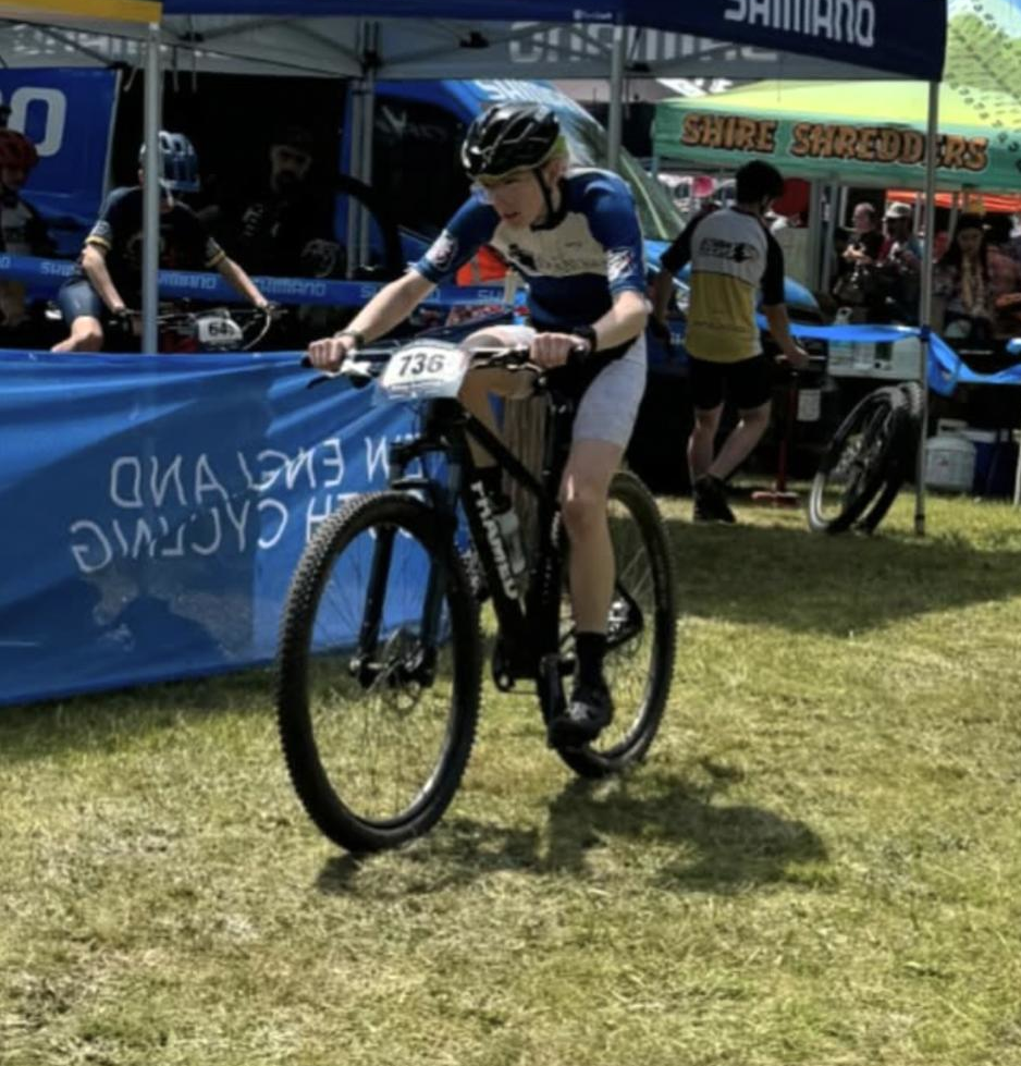 Picture of Nik racing mountain biking for swamp yankees