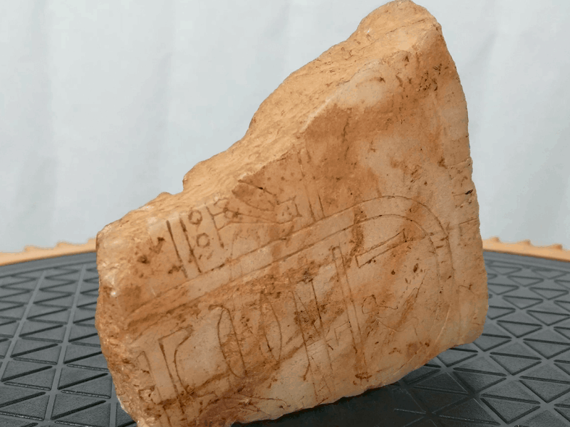 Fragment with Incised Hieroglyphics
