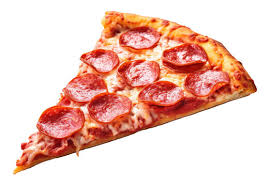 a slice of pepperoni pizza