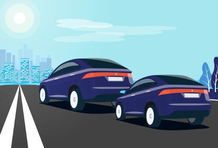 cars optical illusion