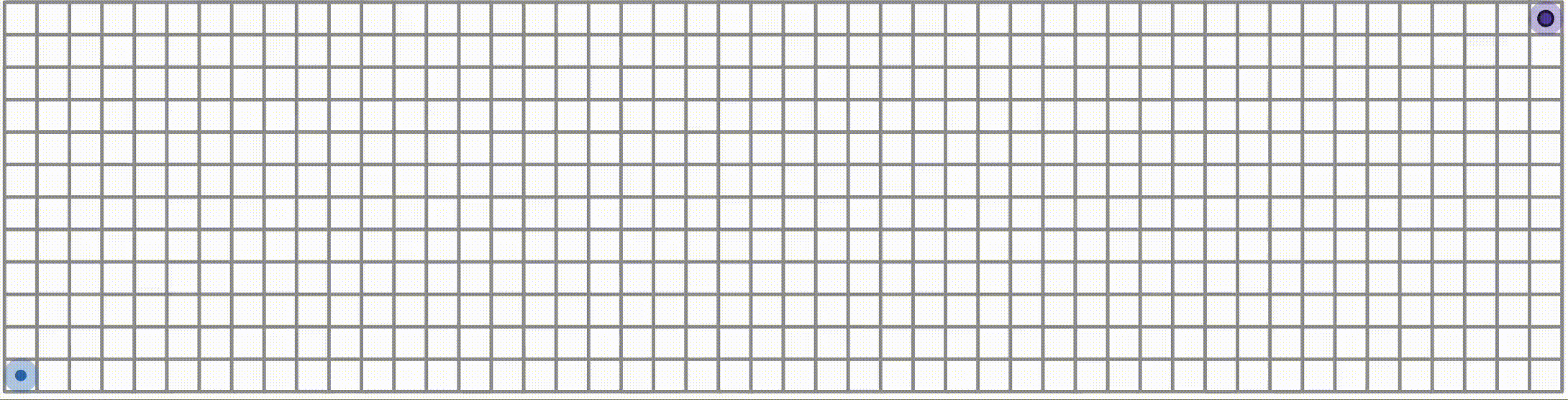 random maze being genrated on a grid